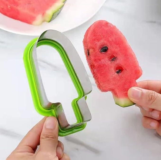 Stainless Steel Watermelon Slicer: Ice Cream & Candy Shapes